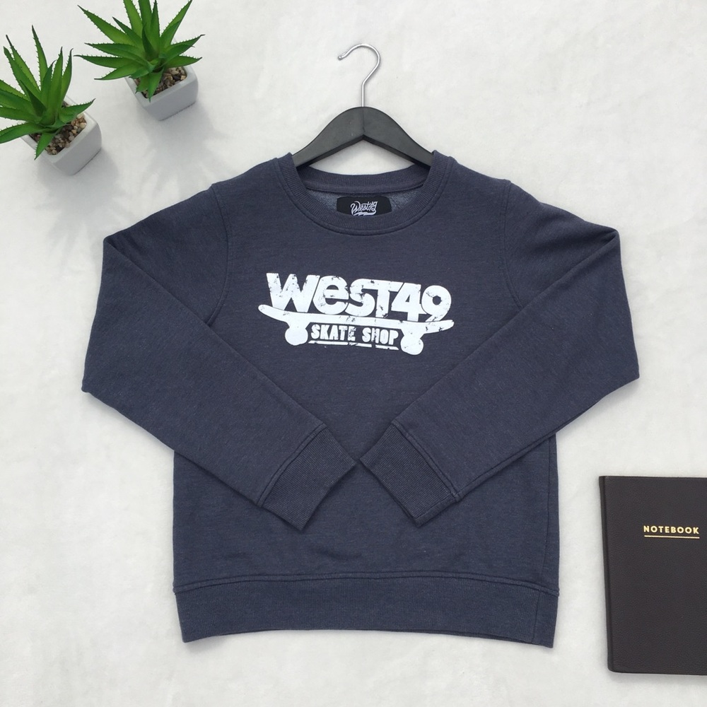 West49 Kids Navy Blue Crew Neck